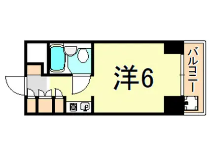 キューブ南武庫之荘III(ワンルーム/4階)の間取り写真