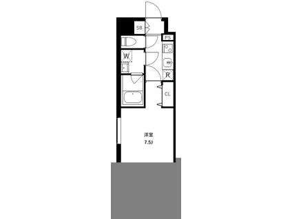 アーバンパーク浅草II(1K/4階)の間取り写真