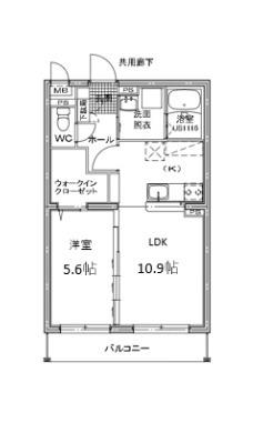 M STAGEA(1LDK/3階)の間取り写真
