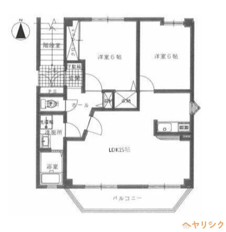 ラ・コンフォルテ(2LDK/2階)の間取り写真