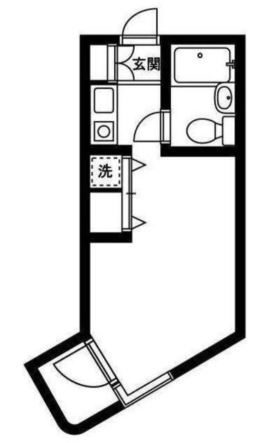 エムディオ三鷹台(ワンルーム/2階)の間取り写真