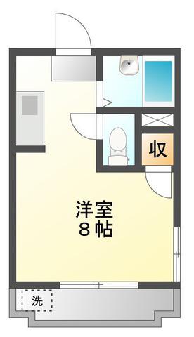大福第13ビル(ワンルーム/4階)の間取り写真