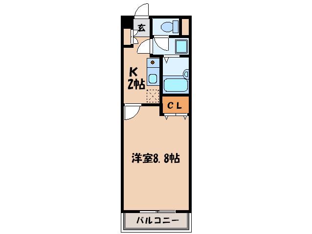 エトランゼ五番館(1K/4階)の間取り写真