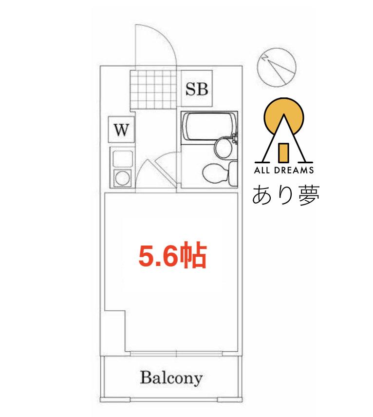 クリオ阪東橋壱番館(1K/10階)の間取り写真