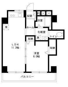 ウイングピア美園(1LDK/3階)の間取り写真
