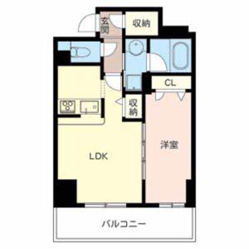 サニープレイス新梅田(1LDK/5階)の間取り写真