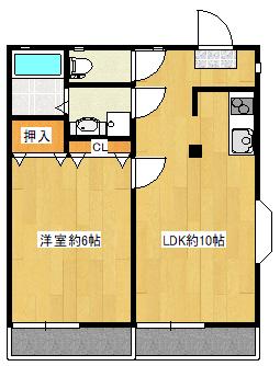 シルエーラENOMOTO(1LDK/1階)の間取り写真