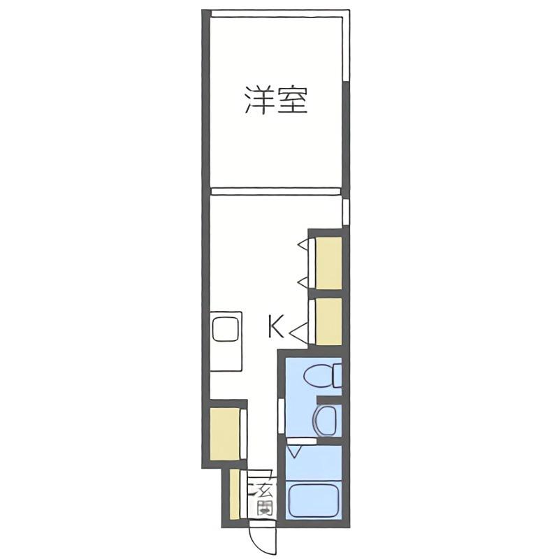 F・HOUSE(1K/2階)の間取り写真