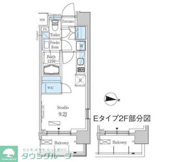 パークアクシス東高円寺(ワンルーム/6階)の間取り写真