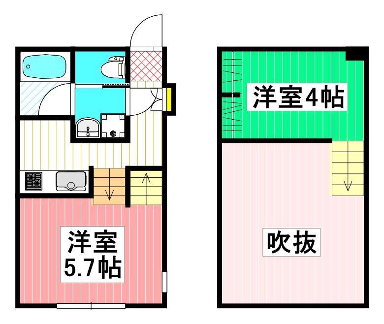 APRISE田崎本町(ワンルーム/1階)の間取り写真
