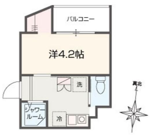 MWLLAS志茂II(1K/1階)の間取り写真