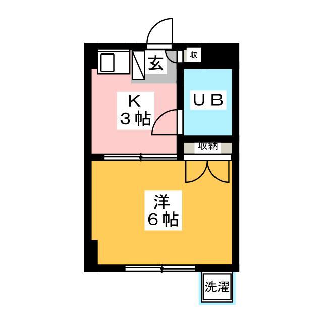 シトロンデ桜台(1K/1階)の間取り写真