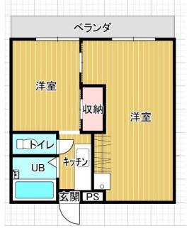 セントポーリア(1LDK/1階)の間取り写真
