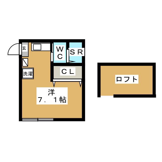 ファインヒルズ横浜(ワンルーム/2階)の間取り写真