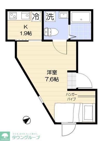 アライズ(1K/2階)の間取り写真