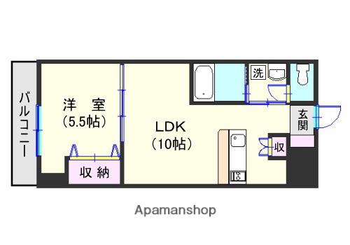 リードインアイエスヒラノ(1LDK/3階)の間取り写真