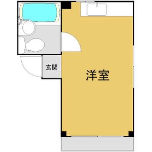 ハイツリトルパーク(ワンルーム/3階)の間取り写真