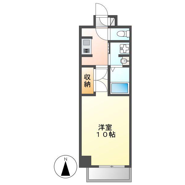 アルシオン(1K/5階)の間取り写真