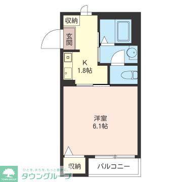 グランルミエール(1K/3階)の間取り写真