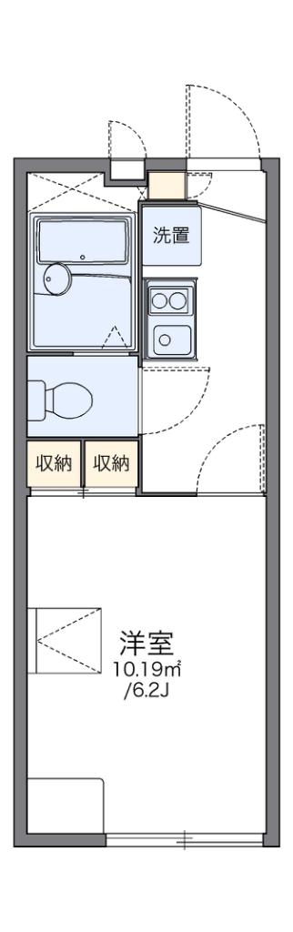 レオパレス飛鳥戸塚(1K/1階)の間取り写真