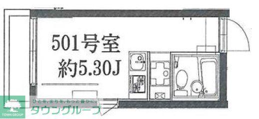 GC小山(ワンルーム/5階)の間取り写真