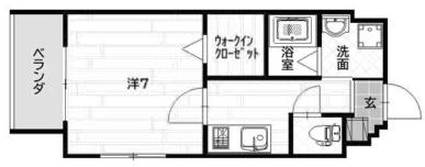 ノースステイツ西小倉(1K/8階)の間取り写真