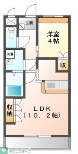 サンリヴィエール(1LDK/1階)の間取り写真