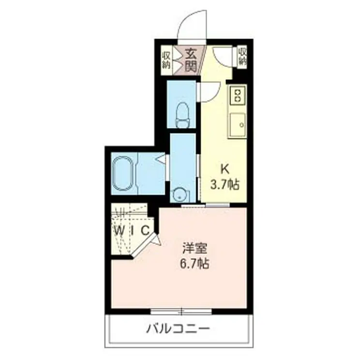 プラース緑園 1階階 間取り