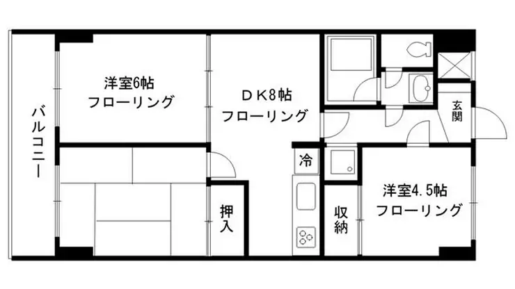インペリアルハイアット壱番館 8階階 間取り