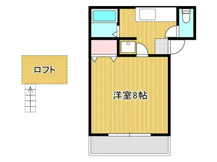 オリエントハイツ(1K/1階)の間取り写真