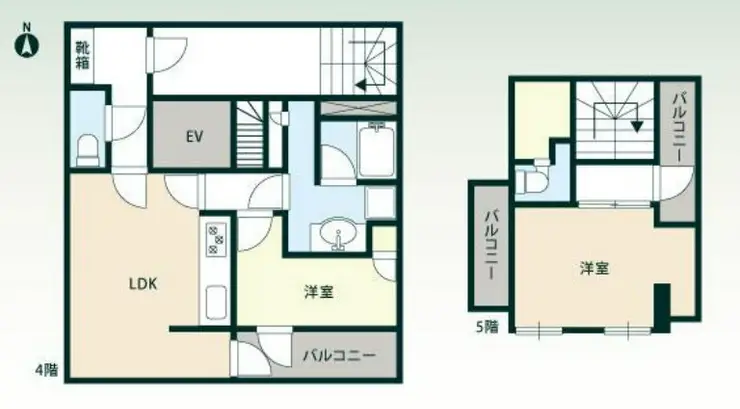 スウィフト東山 4階階 間取り