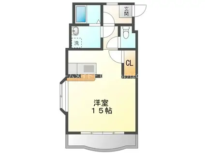 やまやの森(ワンルーム/5階)の間取り写真