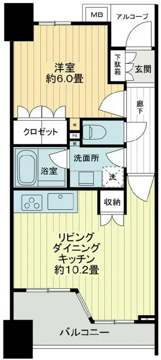 IXIA横浜鶴見ステーションフロント 6階階 間取り