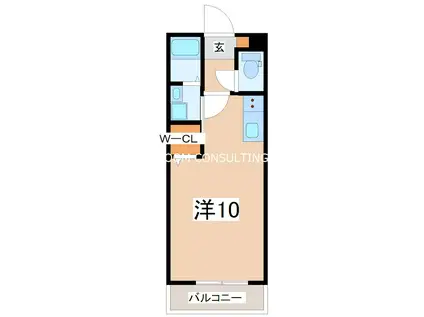 A.REK SHIROYAMA(ワンルーム/5階)の間取り写真