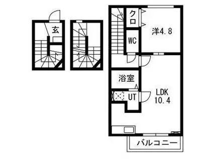 FIGAROVII(1LDK/3階)の間取り写真