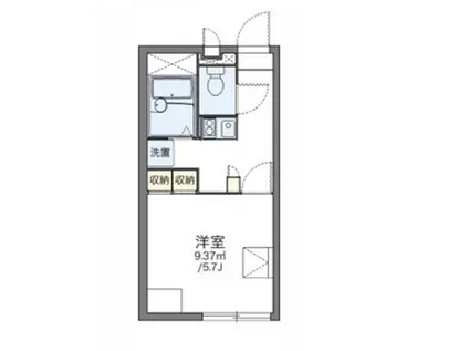 レオパレスSASAGASE2(1K/1階)の間取り写真