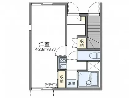 レオネクスト本郷台(1K/1階)の間取り写真