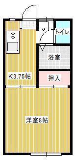ラプラスジュネス(1K/2階)の間取り写真