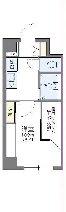レオパレス宇田川町マンション 3階階 間取り