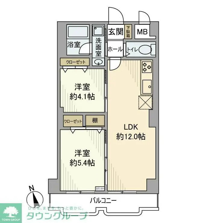 シャトレー町田ガーデン 4階階 間取り