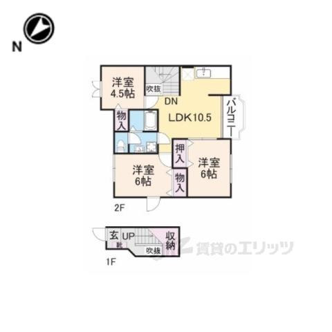 ベルイマージュ(3LDK/2階)の間取り写真