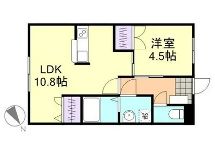 ロイヤル藤I(1LDK/1階)の間取り写真