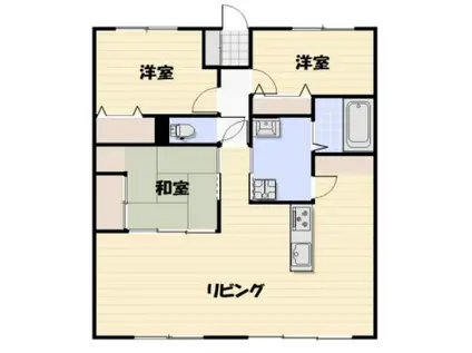 アドバンス東習志野(3LDK/1階)の間取り写真