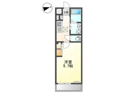 シーサイドレジデンスNK(1K/1階)の間取り写真