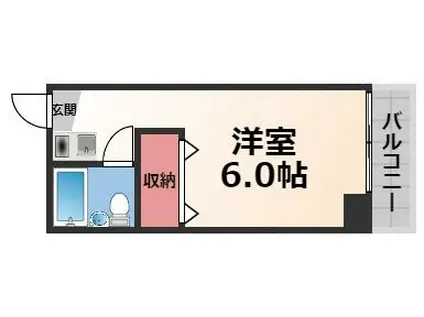 八千代ハイツ(1K/5階)の間取り写真