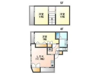 ソワニエマンション(3LDK/4階)の間取り写真