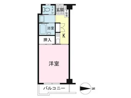 アレグリア(1K/3階)の間取り写真