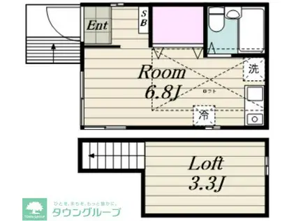 エグゼ目白(ワンルーム/2階)の間取り写真