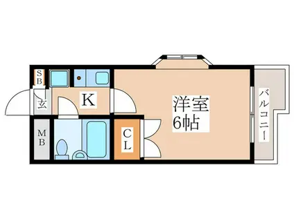 ジョイフル阿佐ヶ谷II(1K/4階)の間取り写真