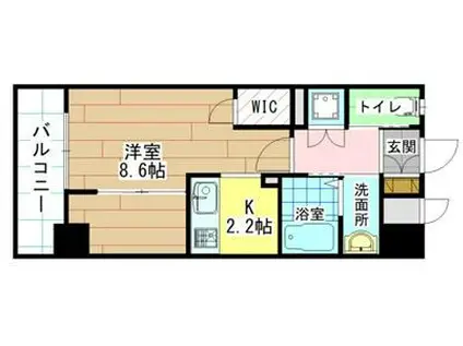 ERDE三萩野エルデ三萩野(1K/4階)の間取り写真